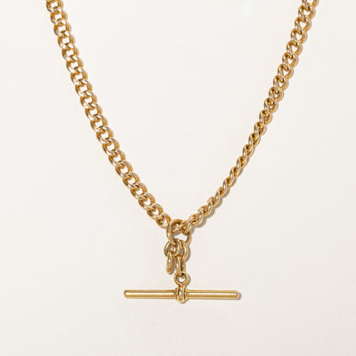 British 18k Yellow Gold Watch Chain | 18