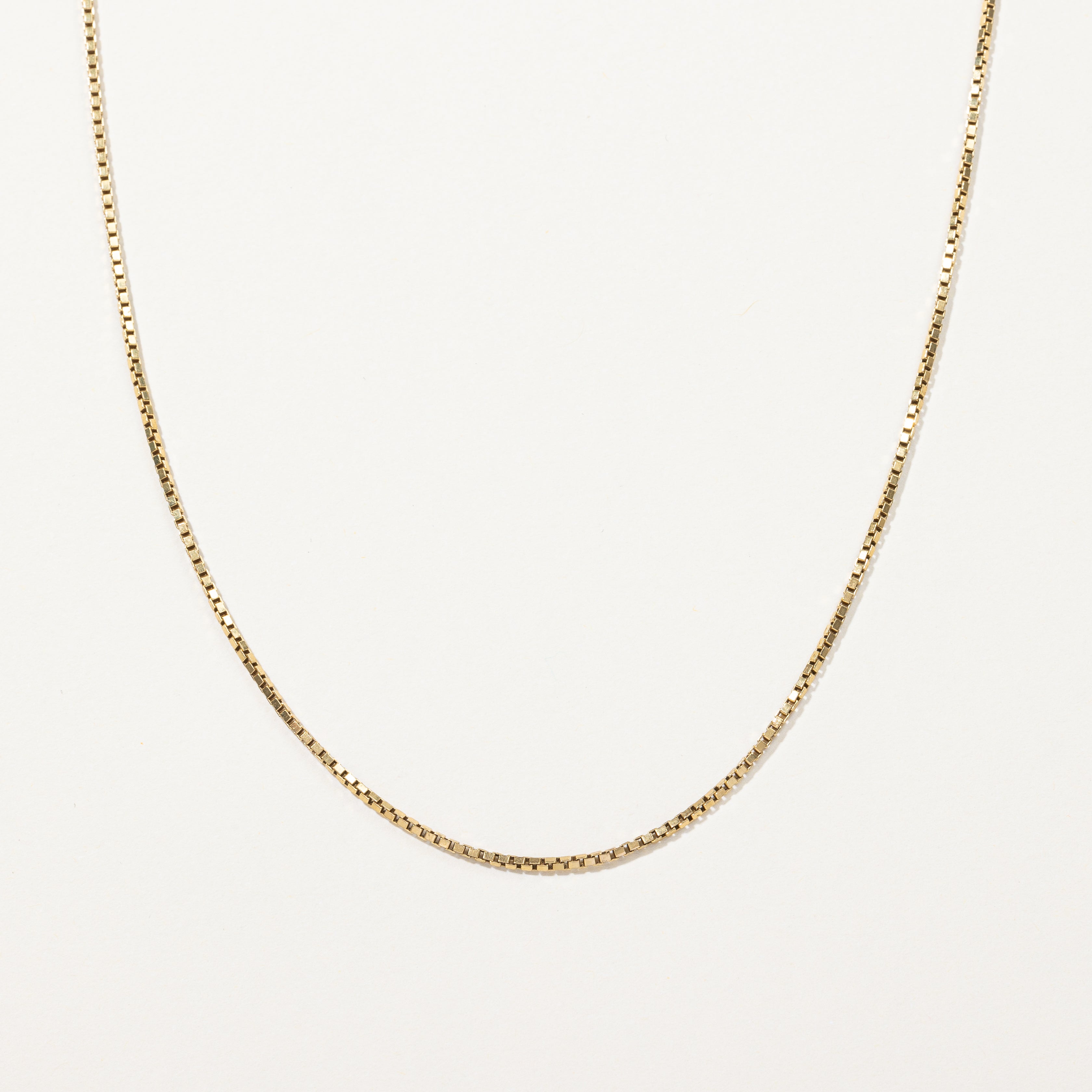 18k Yellow Gold Box Chain | 24" |