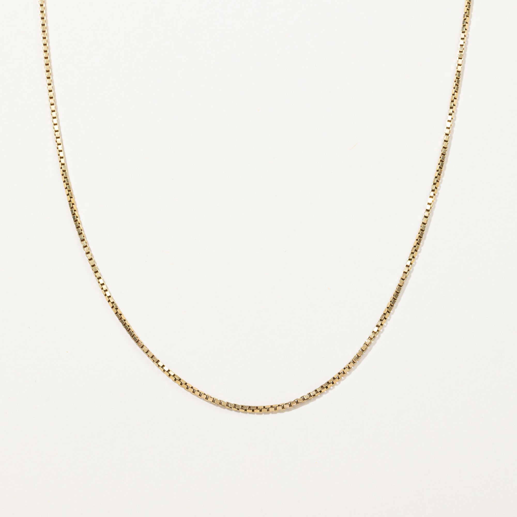 18k Yellow Gold Box Chain | 24