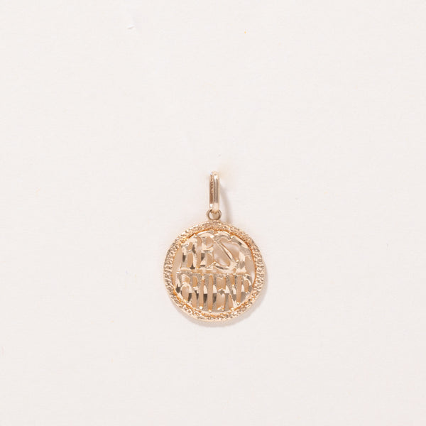 10k Yellow Gold Best Friend Charm