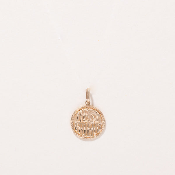 10k Yellow Gold Best Friend Charm