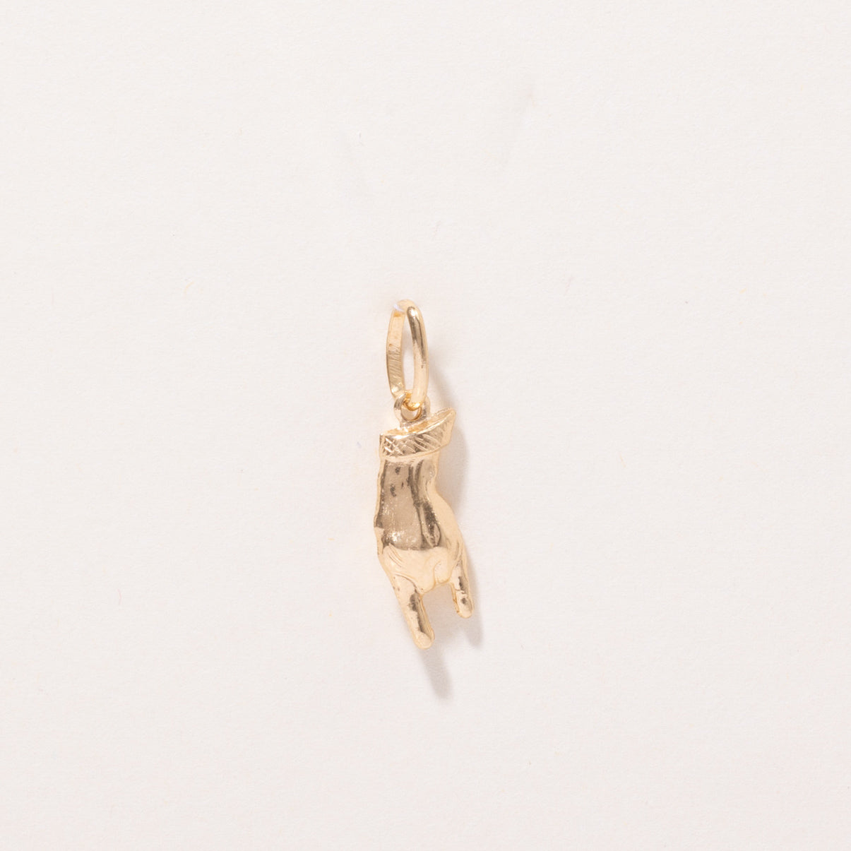 18k Yellow Gold Rock On Charm