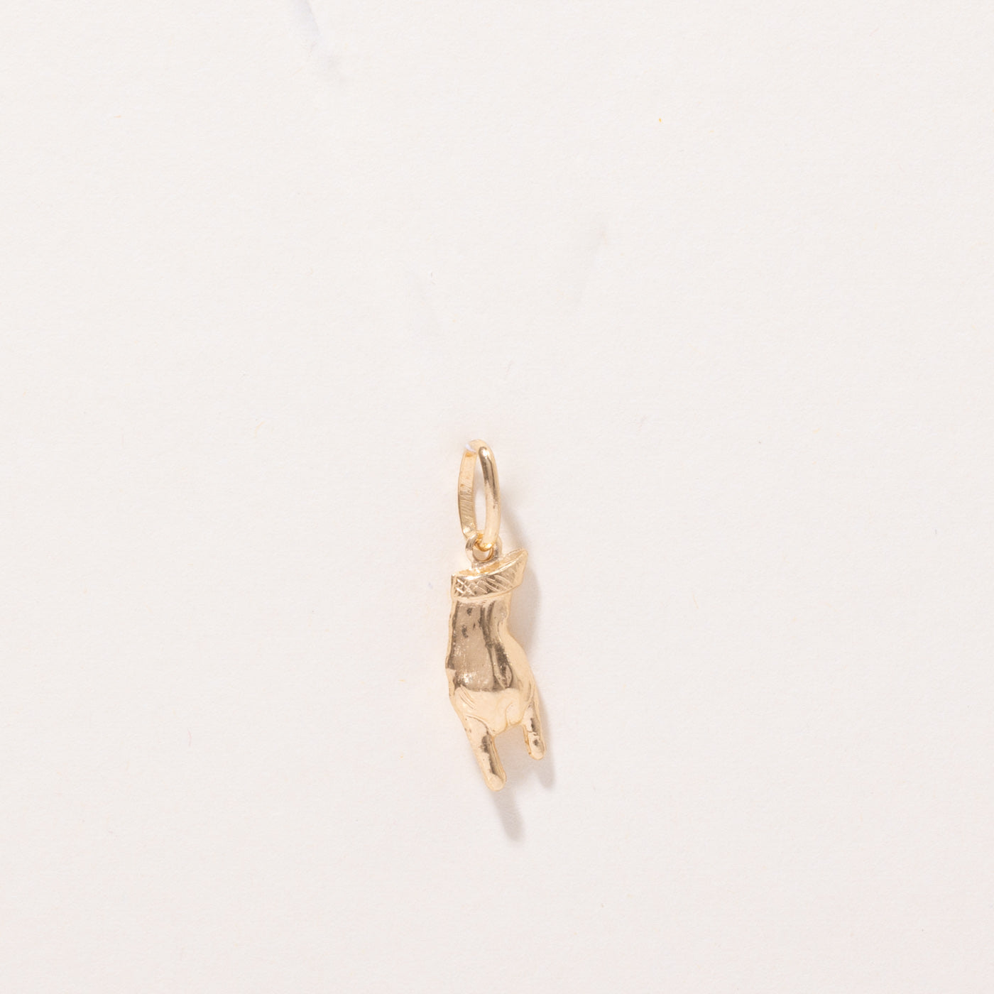 18k Yellow Gold Rock On Charm