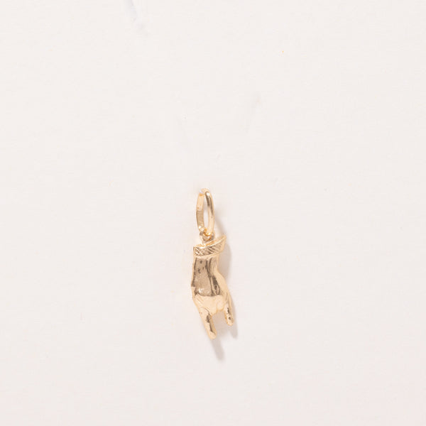 18k Yellow Gold Rock On Charm