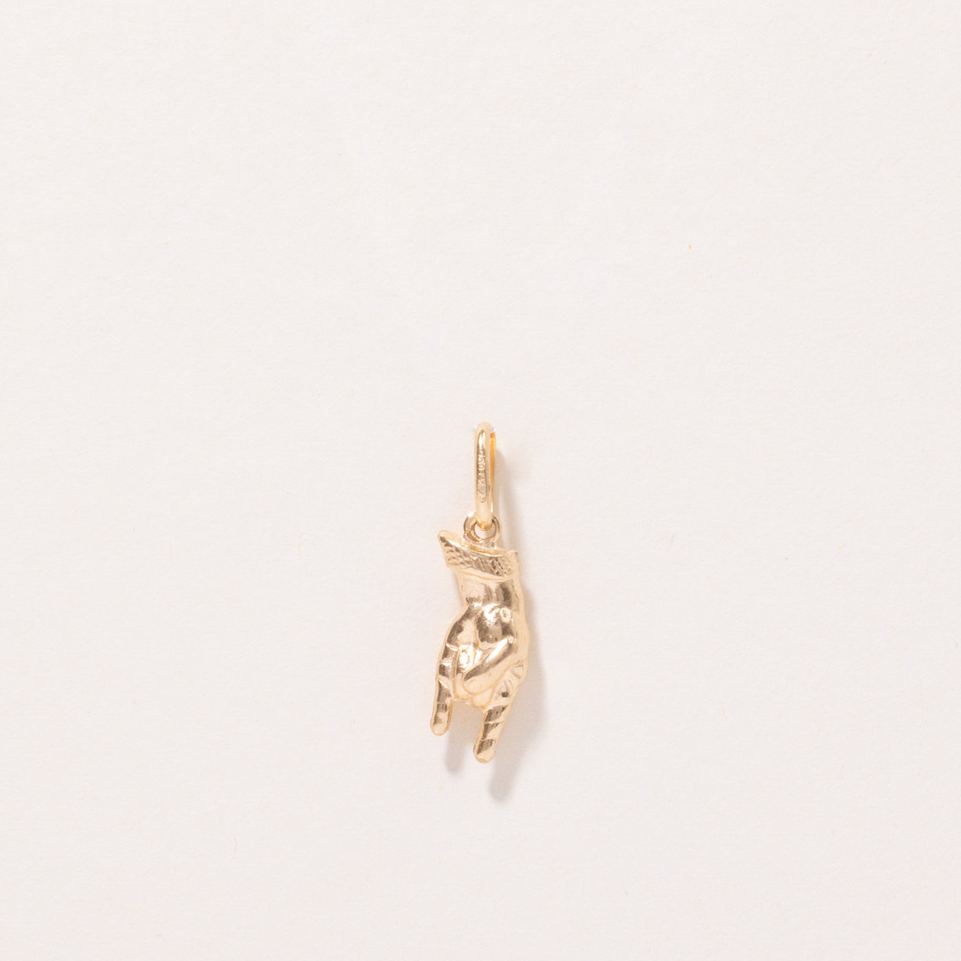 18k Yellow Gold Rock On Charm