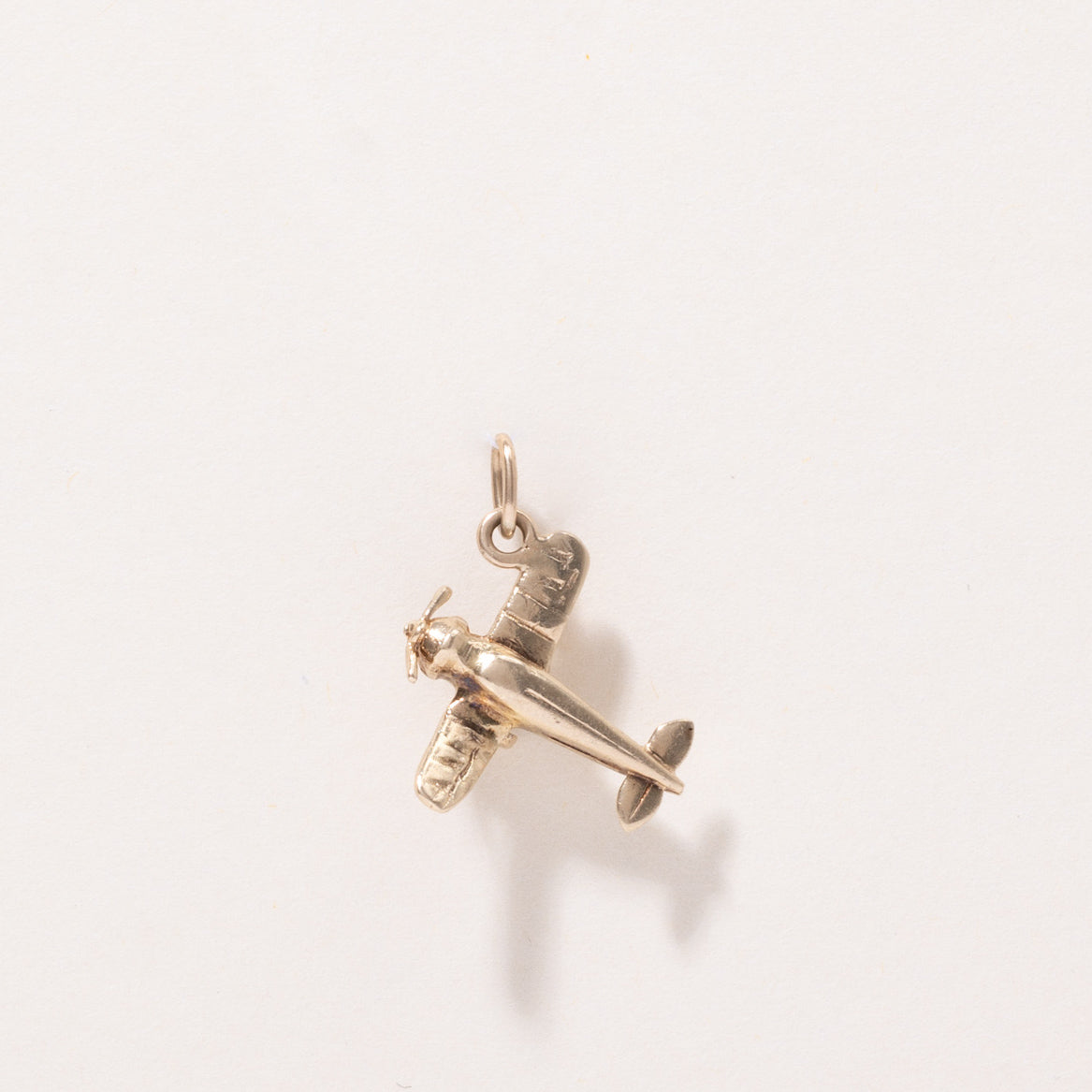 10k Yellow Gold Airplane Charm