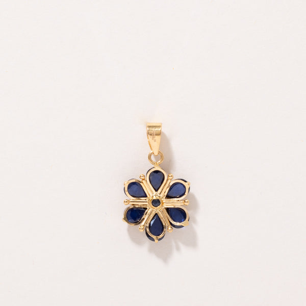 Sapphire Flower Pendant | 2.30ctw |