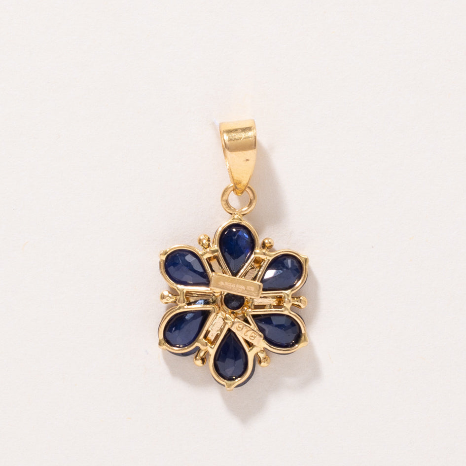 Sapphire Flower Pendant | 2.30ctw |