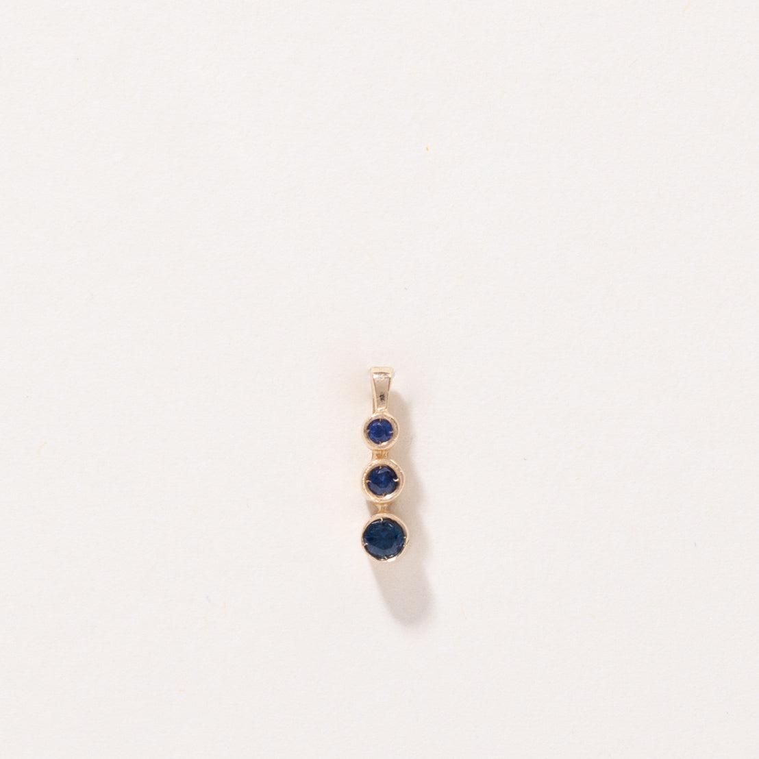 Synthetic Sapphire Drop Pendant | 0.19ctw |