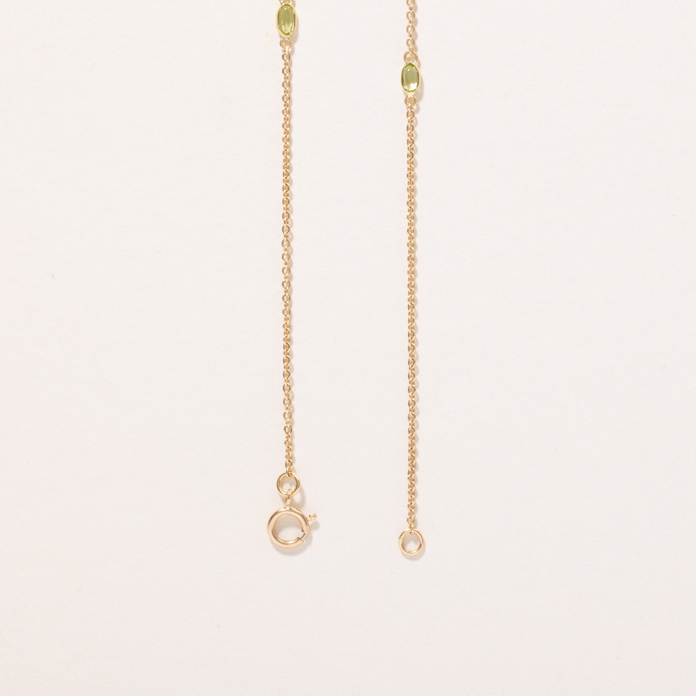 Peridot Link Necklace | 2.95ctw | 18" |