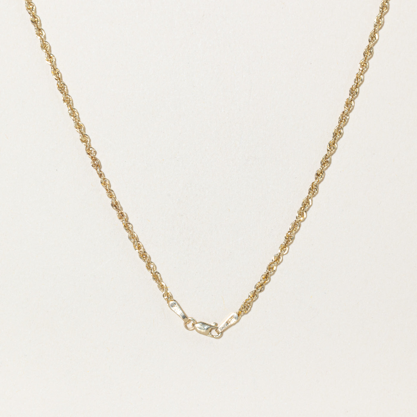 10k Yellow Gold Rope Chain | 19"