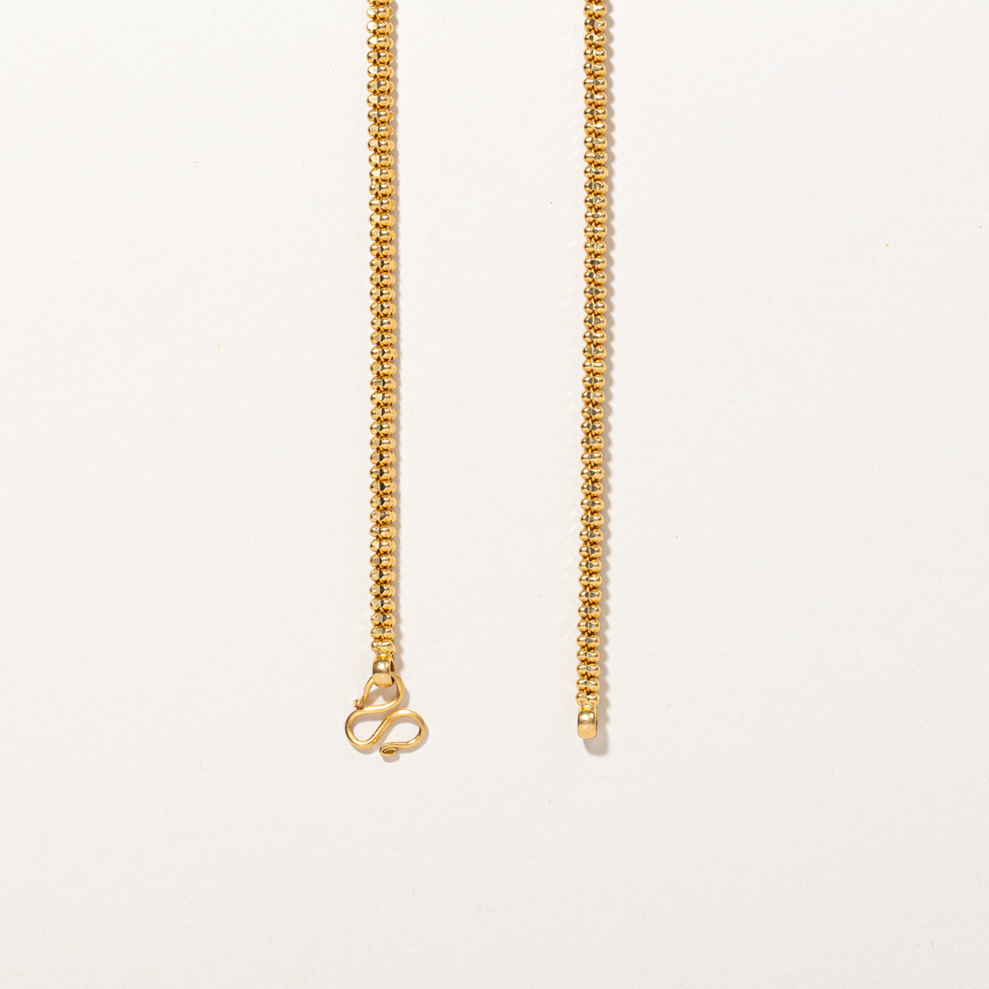 22k Yellow Gold Double Bead Chain | 26" |