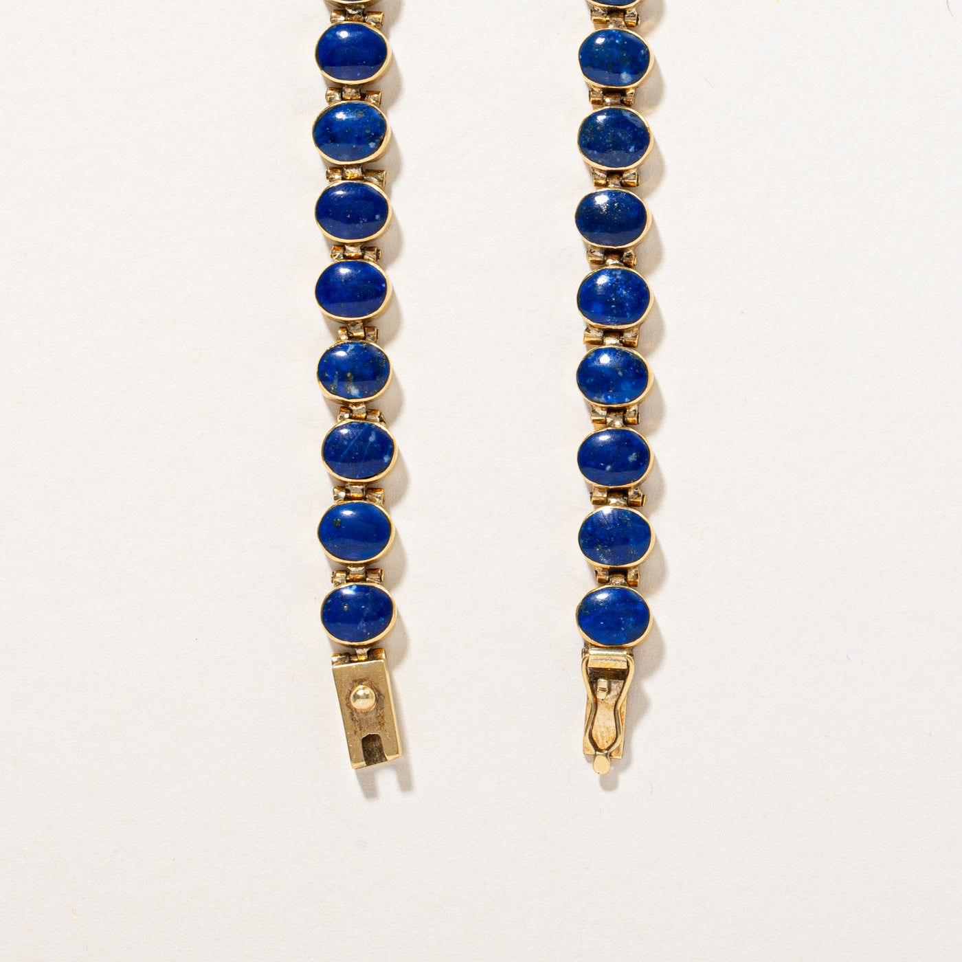 Lapis Lazuli Link Necklace | 28.00ctw | 16" |