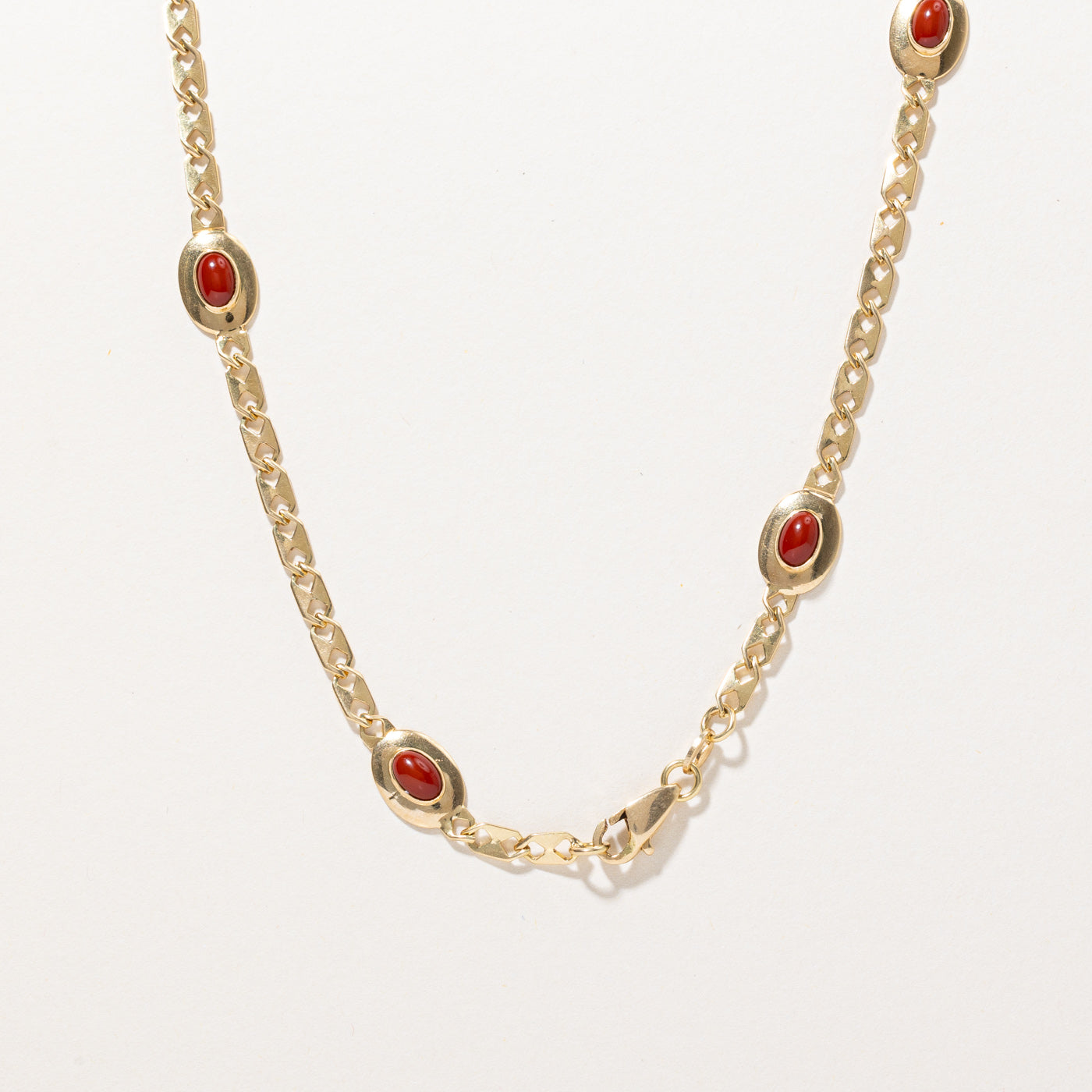 Italian Pink Coral Necklace | 2.30ctw | 16