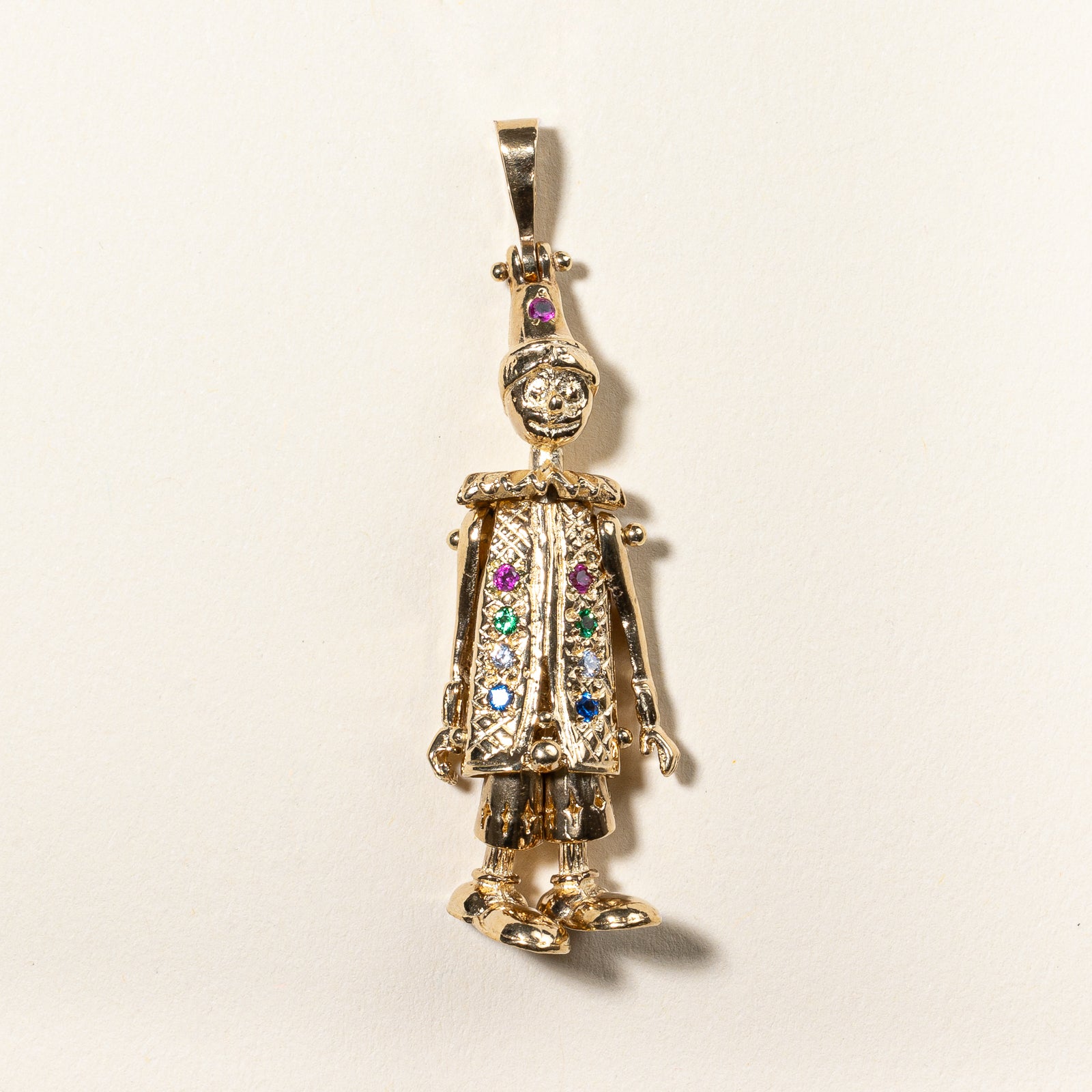 Multi Gem Clown Pendant