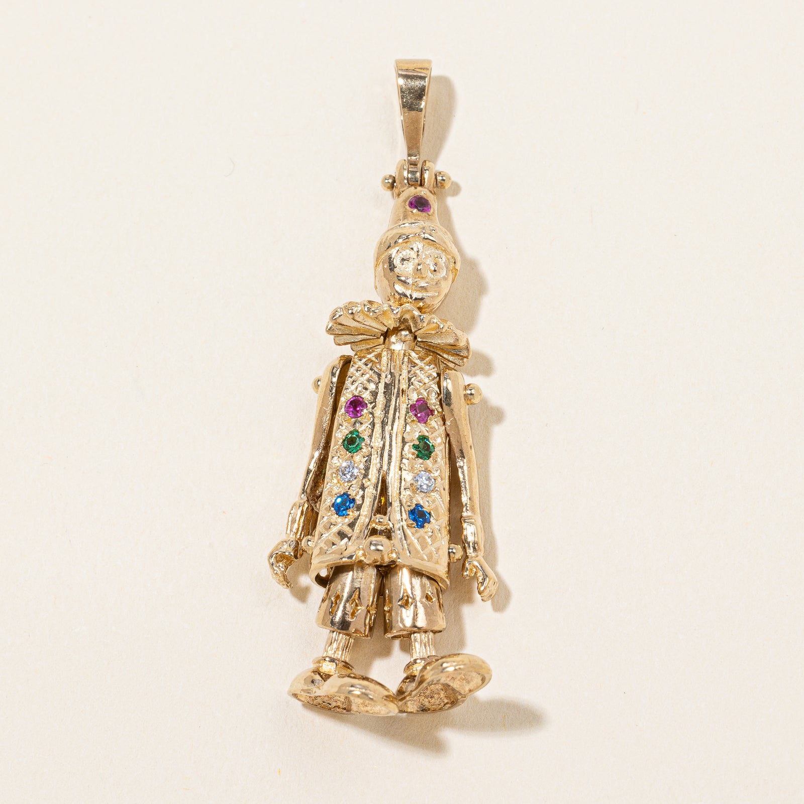 Multi Gem Clown Pendant