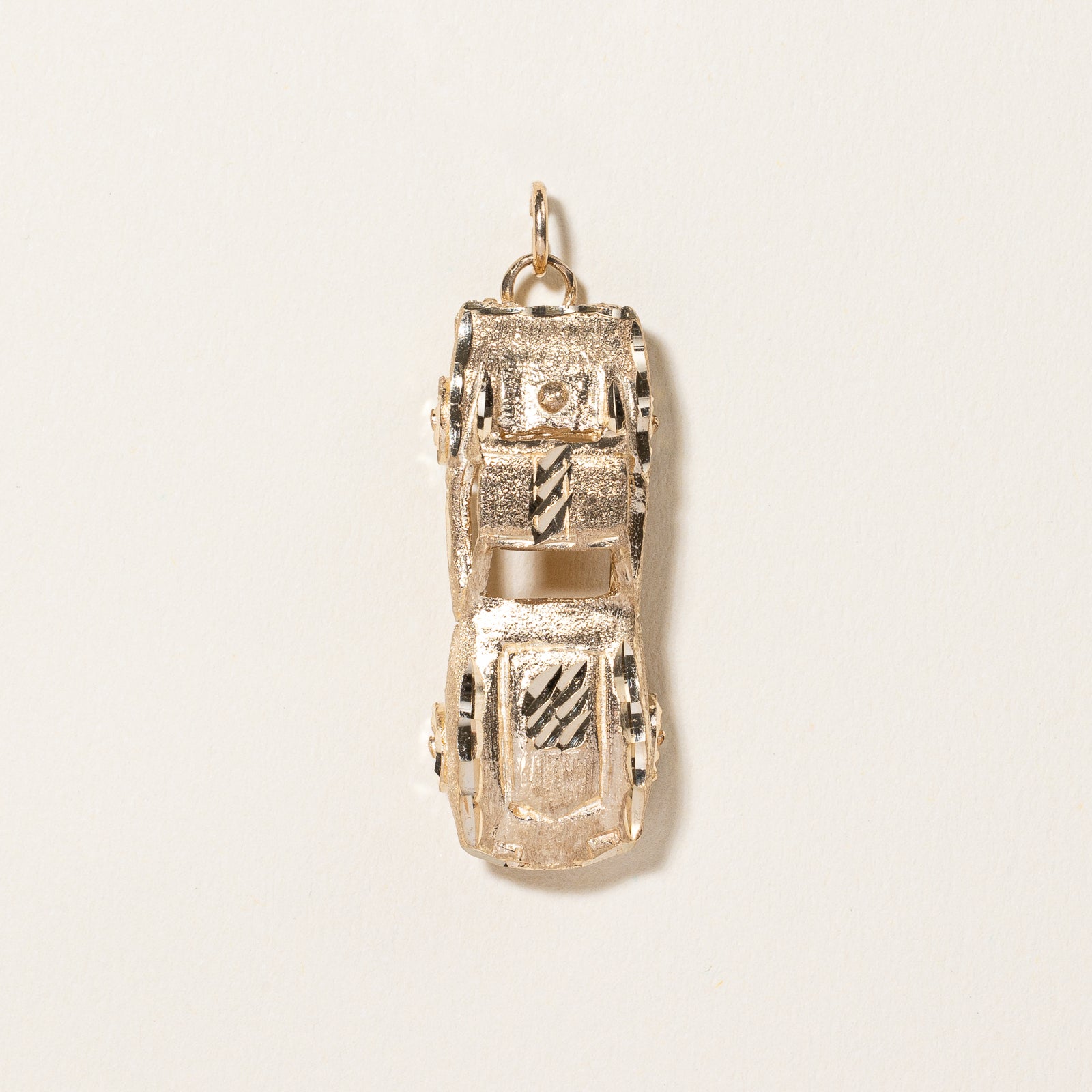 10k Yellow Gold Race Car Charm |