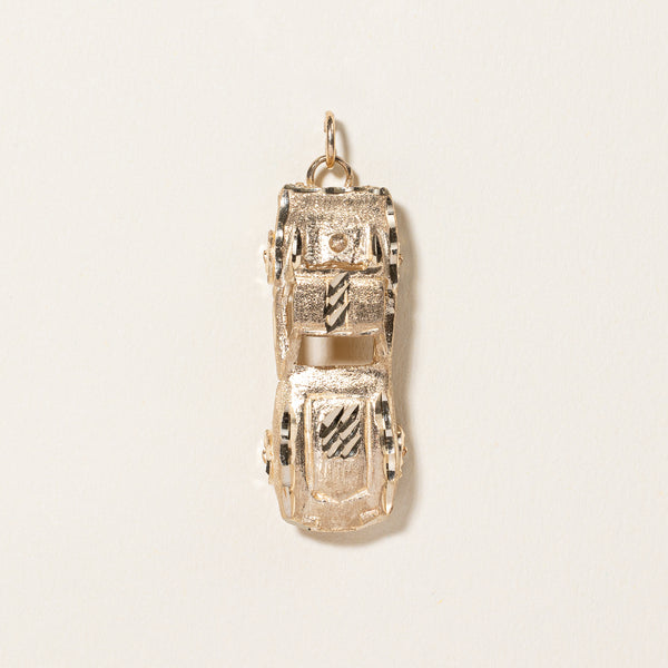 10k Yellow Gold Race Car Charm |