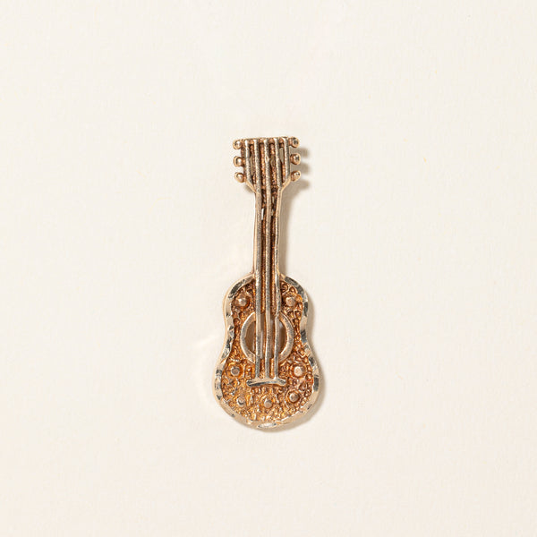 10k Yellow Gold Guitar Pendant