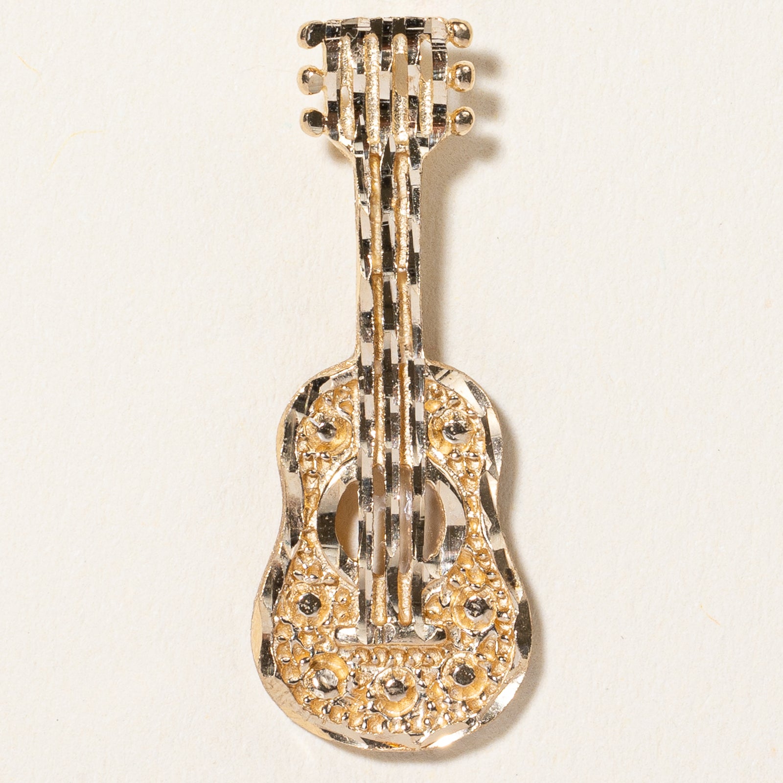 10k Yellow Gold Guitar Pendant