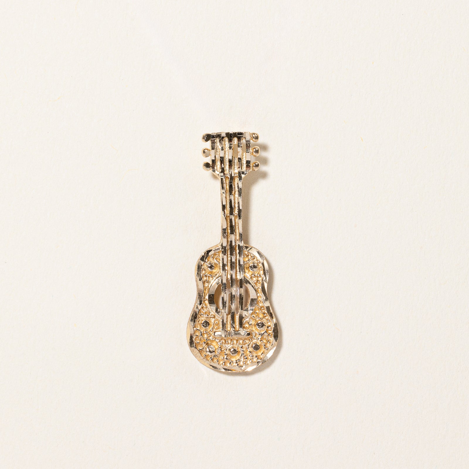 10k Yellow Gold Guitar Pendant