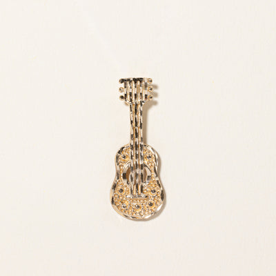 10k Yellow Gold Guitar Pendant