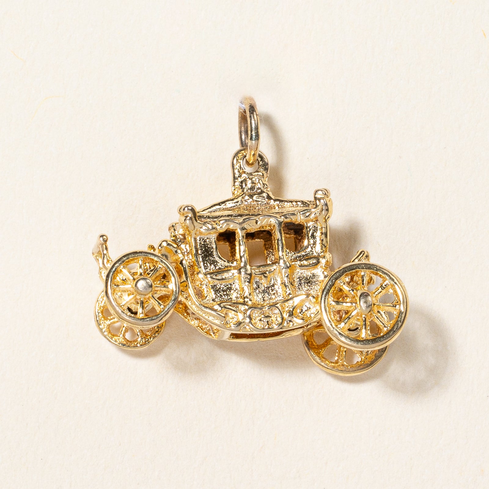 10k Gold Carriage Charm