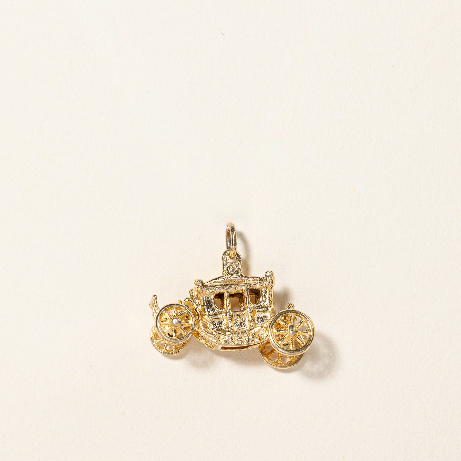 10k Gold Carriage Charm