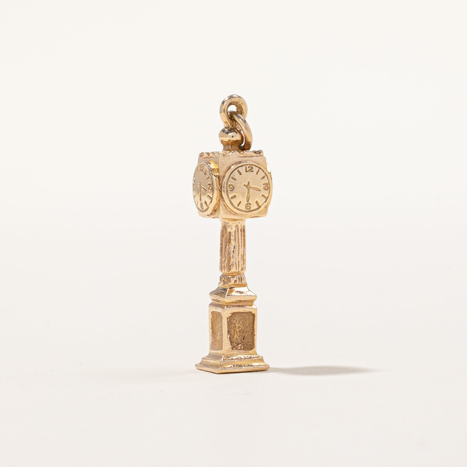 Birks' 10k Yellow Gold Clock Charm