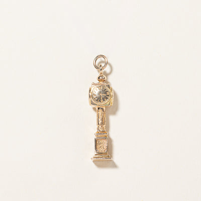 Birks' 10k Yellow Gold Clock Charm