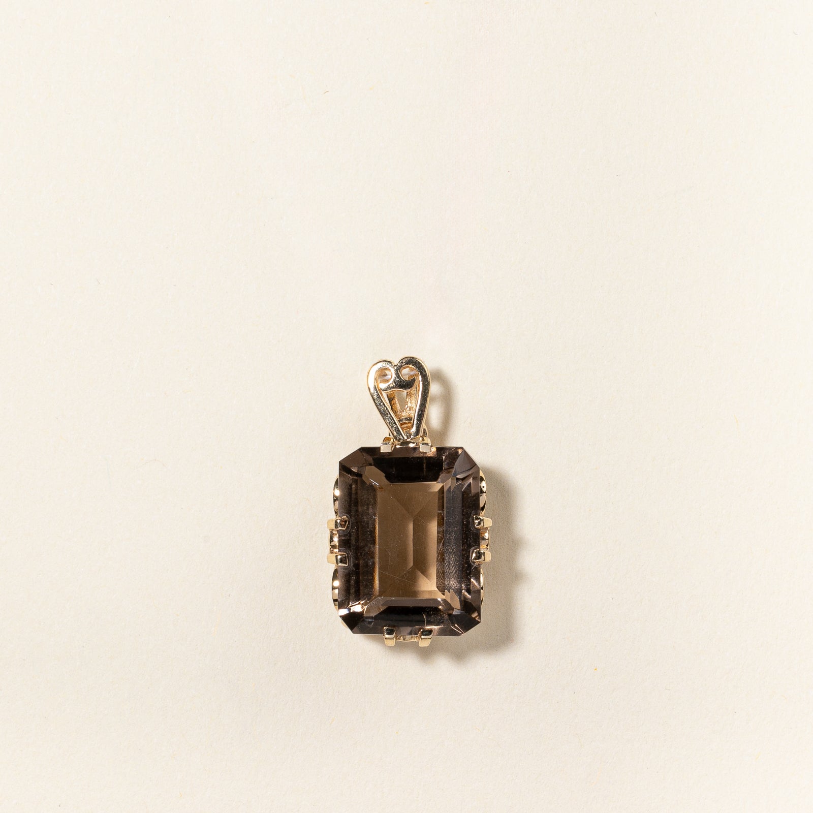 Filigree Smoky Quartz Pendant | 9.75ct |