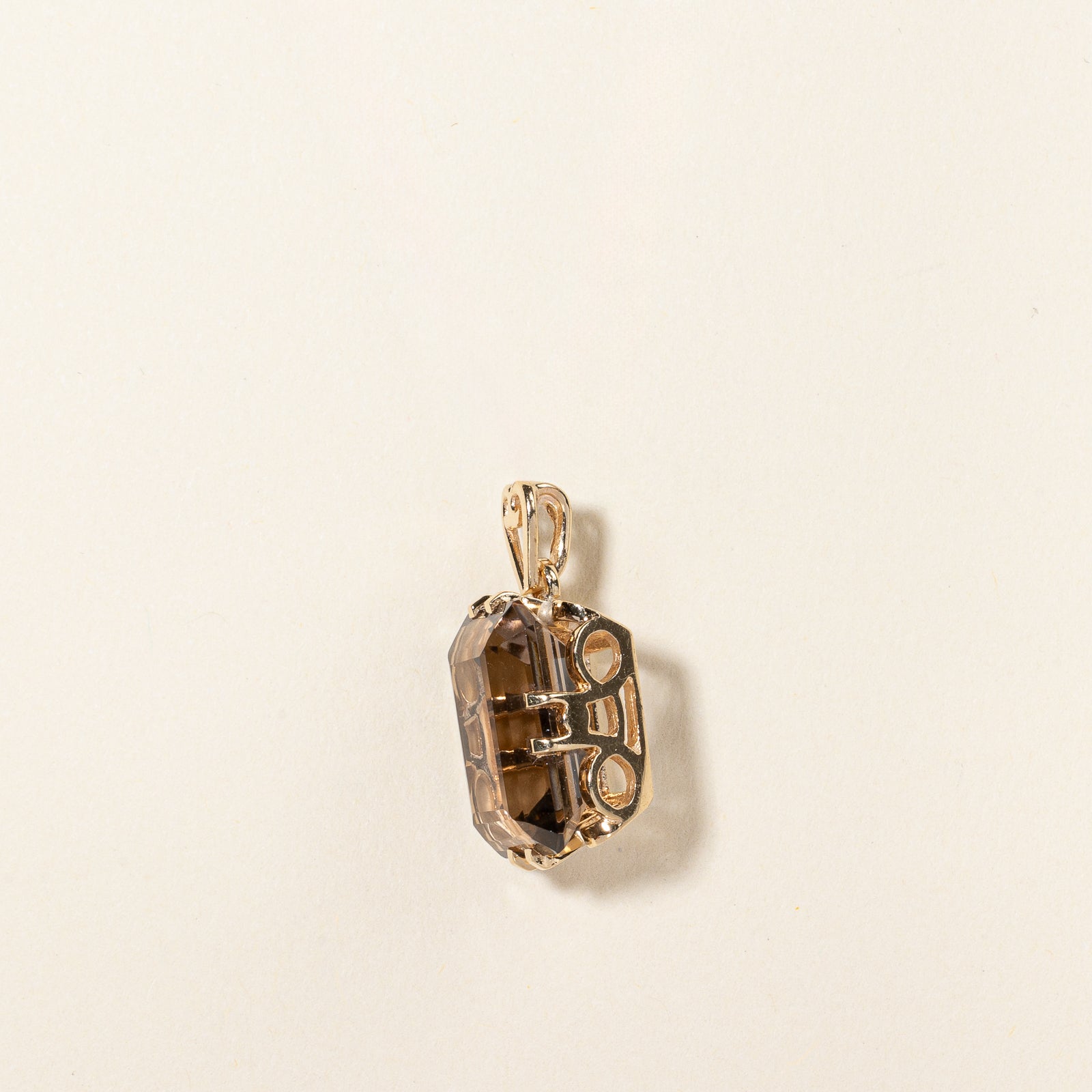 Filigree Smoky Quartz Pendant | 9.75ct |