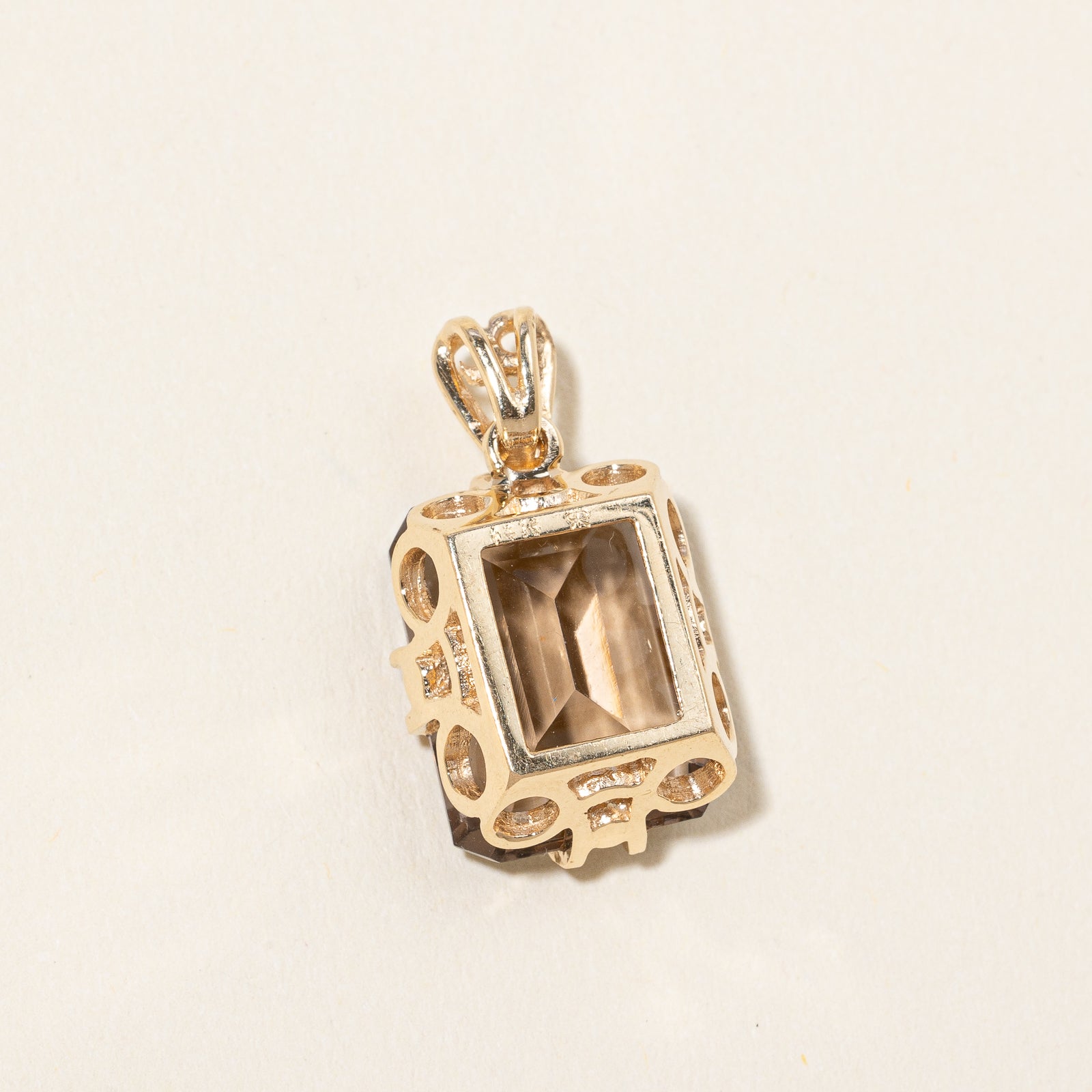 Filigree Smoky Quartz Pendant | 9.75ct |