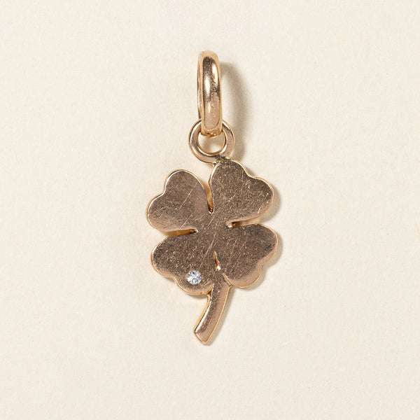 Diamond Four Leaf Clover Pendant | 0.01ct |