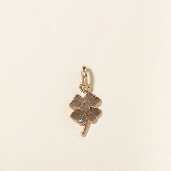 Diamond Four Leaf Clover Pendant | 0.01ct |