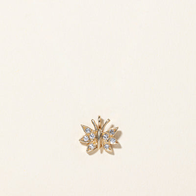 Diamond Butterfly Pendant | 0.16ctw |