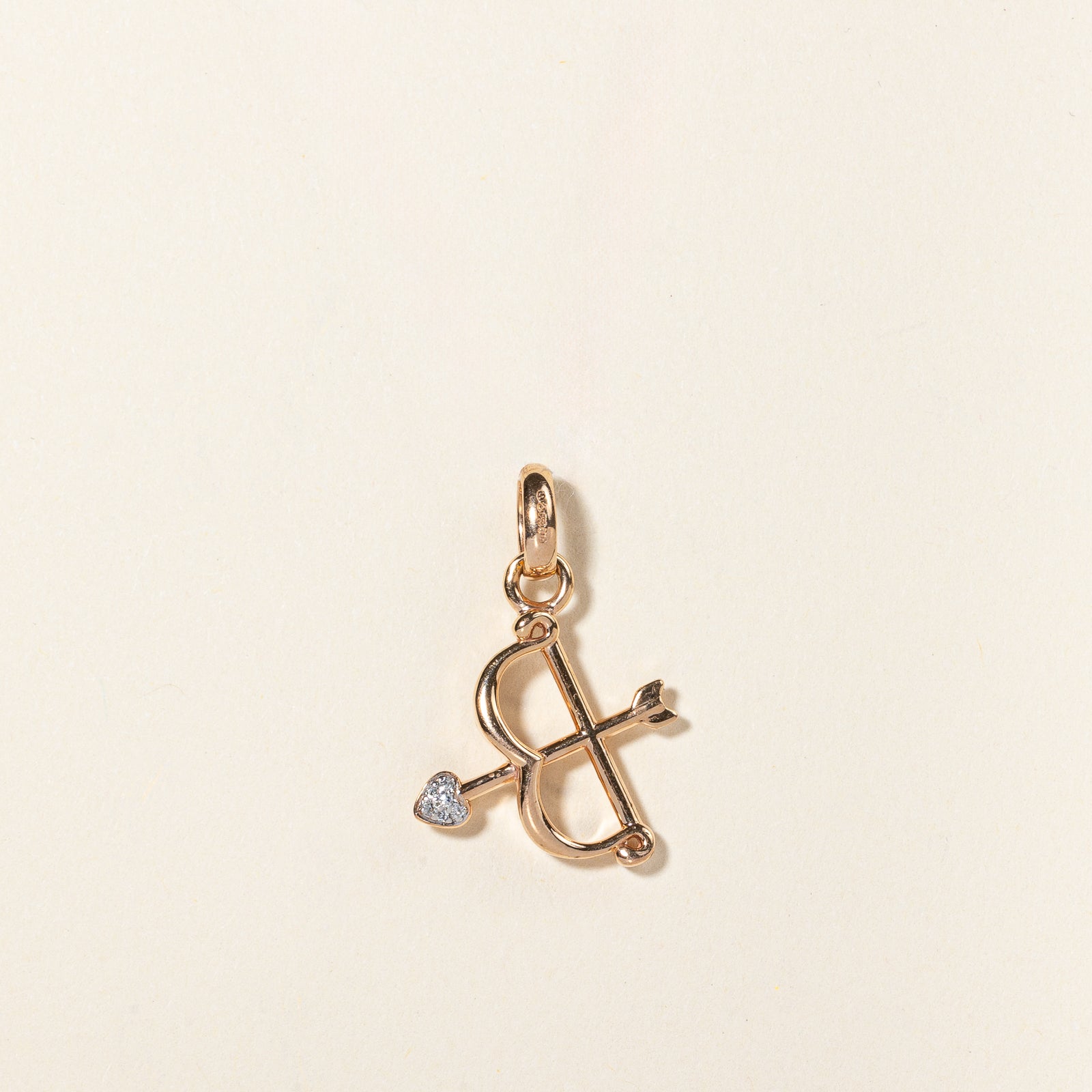 Diamond Cupids Bow Pendant | 0.02ctw |