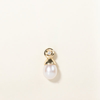 Pearl & Diamond Pendant | 0.05ct |