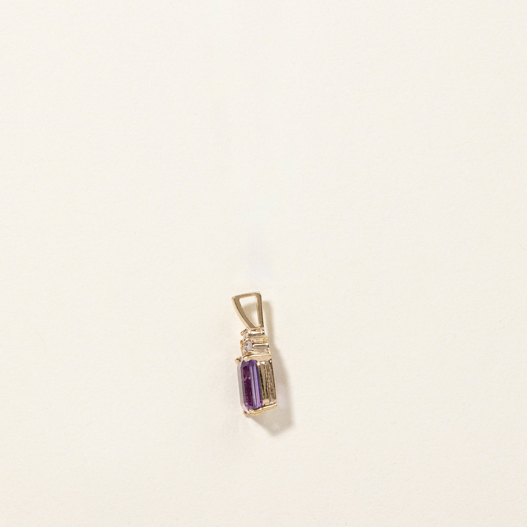 Amethyst & Diamond Pendant | 1.01ct, 0.03ctw |