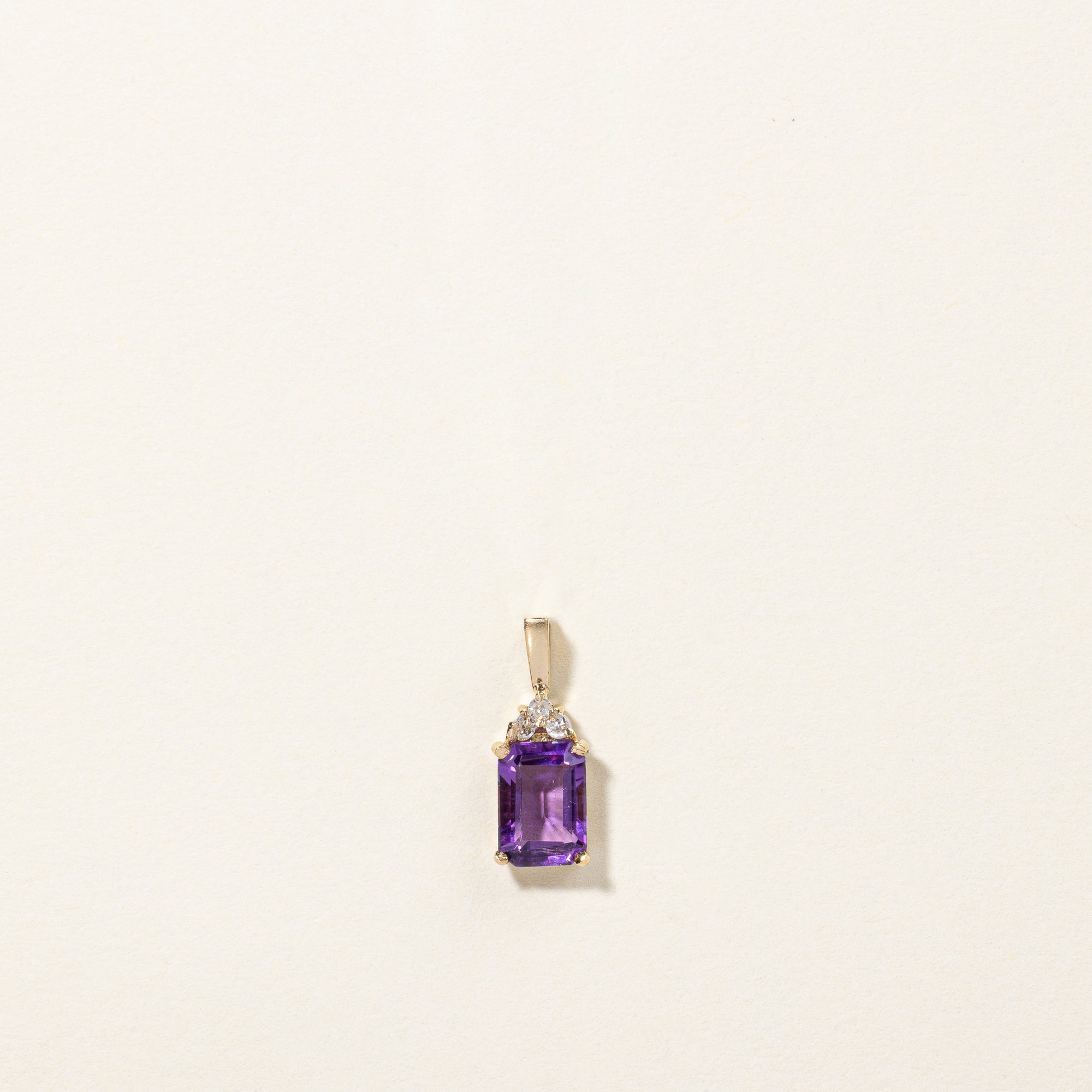 Amethyst & Diamond Pendant | 1.01ct, 0.03ctw |