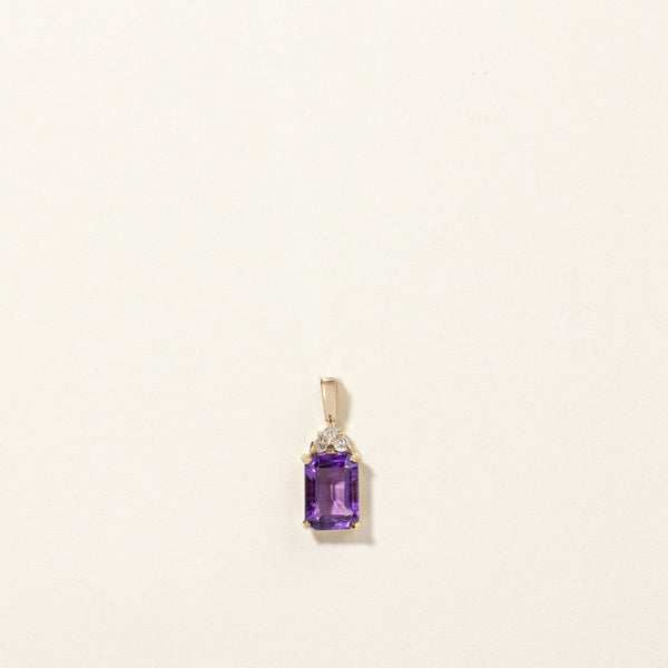 Amethyst & Diamond Pendant | 1.01ct, 0.03ctw |