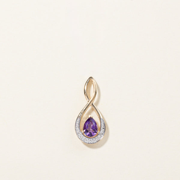 Amethyst & Diamond Pendant | 0.52ct, 0.01ctw |