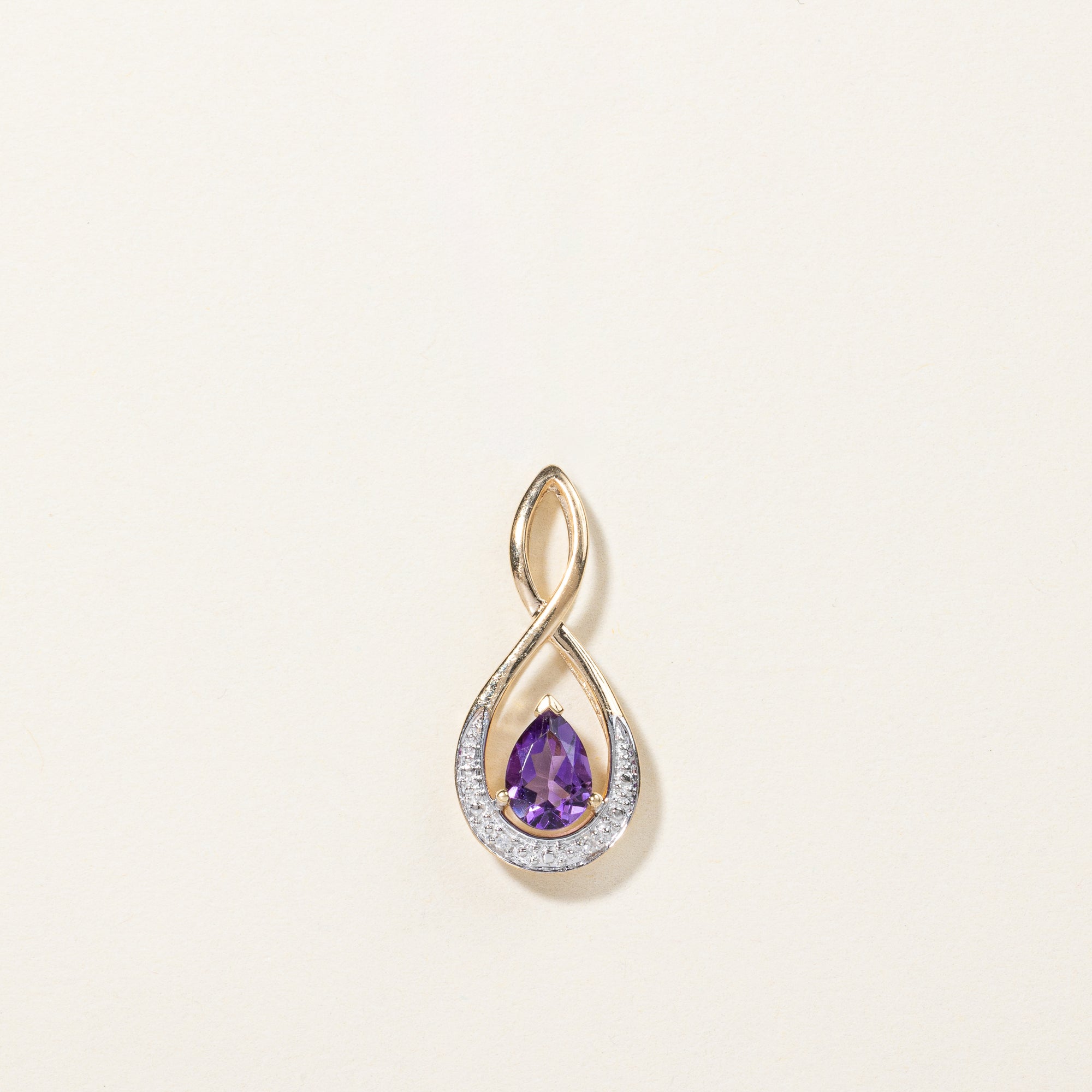 Amethyst & Diamond Pendant | 0.52ct, 0.01ctw |