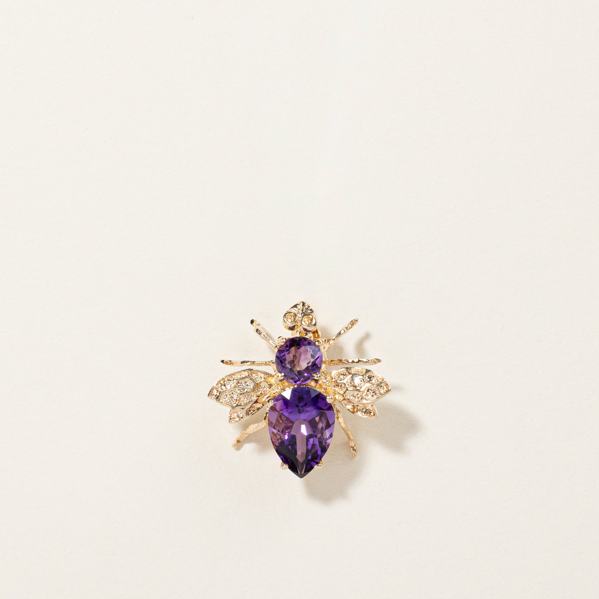 Amethyst Bee Brooch | 2.08ctw |