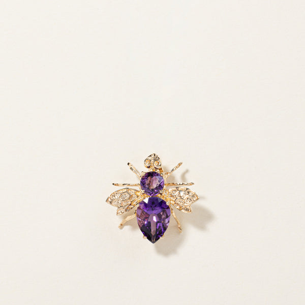 Amethyst Bee Brooch | 2.08ctw |