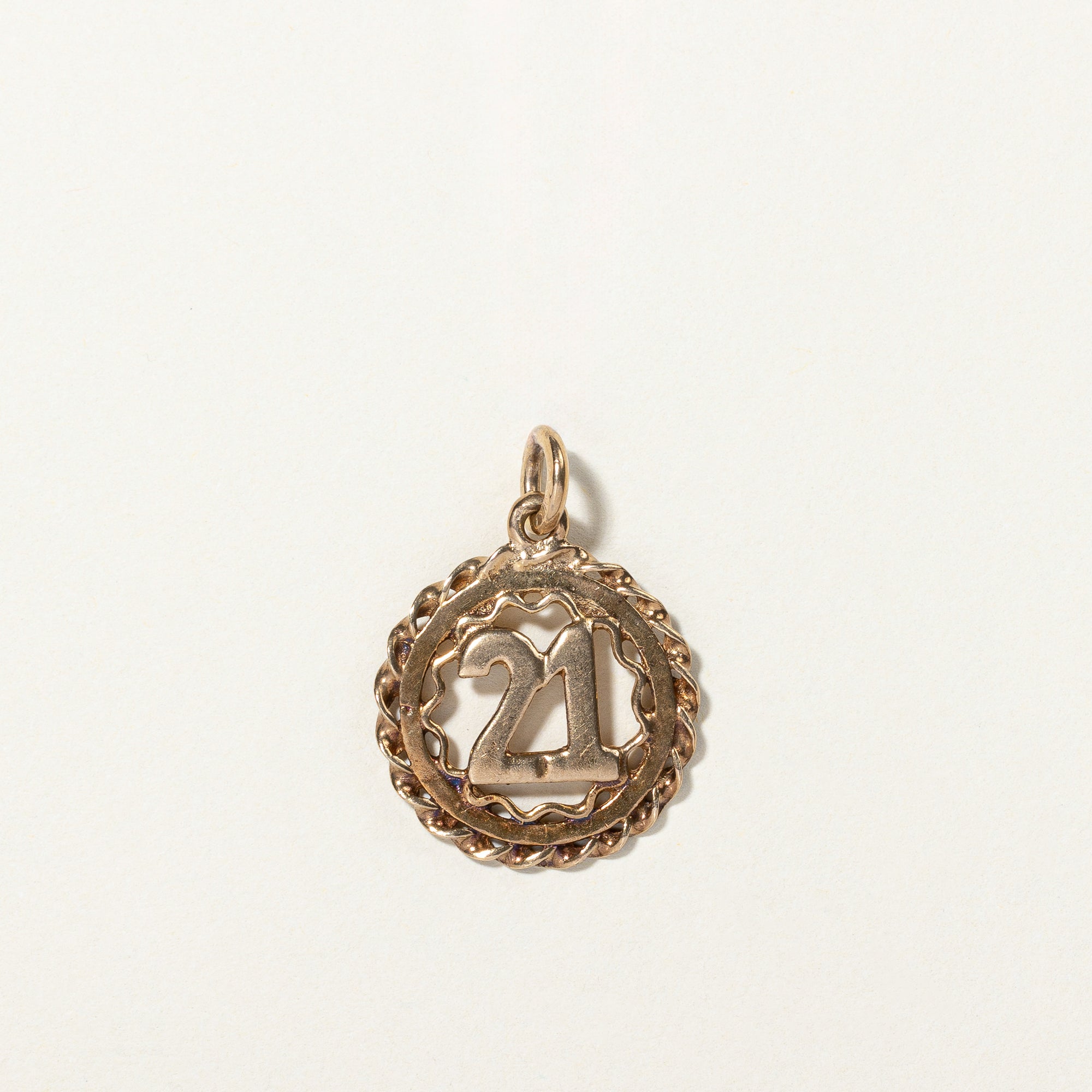 10k Yellow Gold 21 Pendant