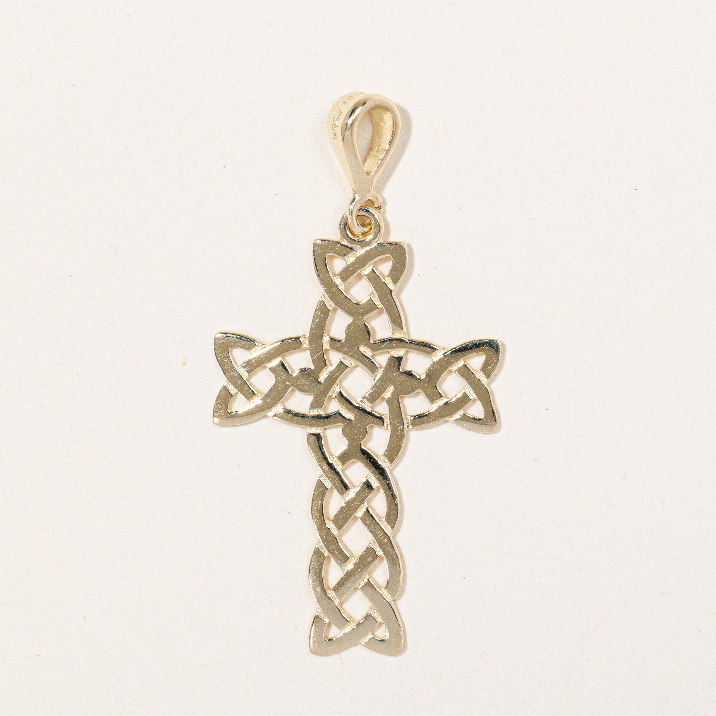 10k Yellow Gold Cross Pendant | SZ 30x20mm