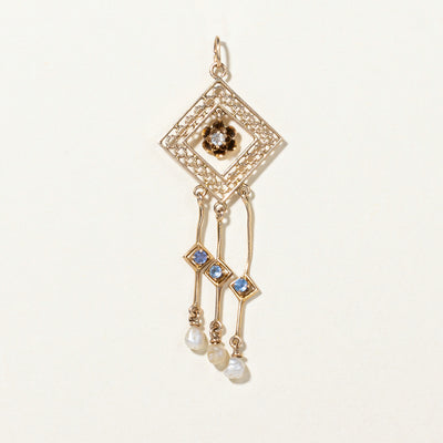 Multi Gem Pendant | 0.09ctw |