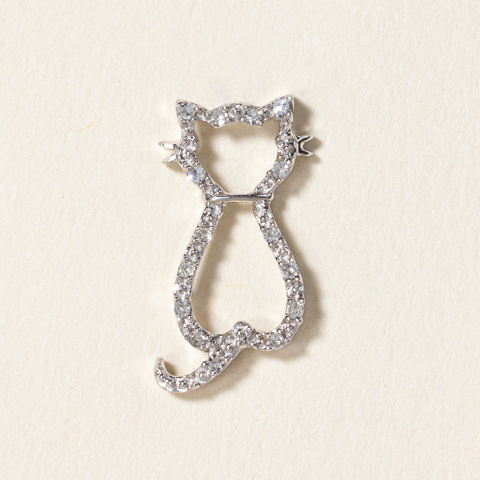 Diamond Cat Pendant | 0.075ctw |