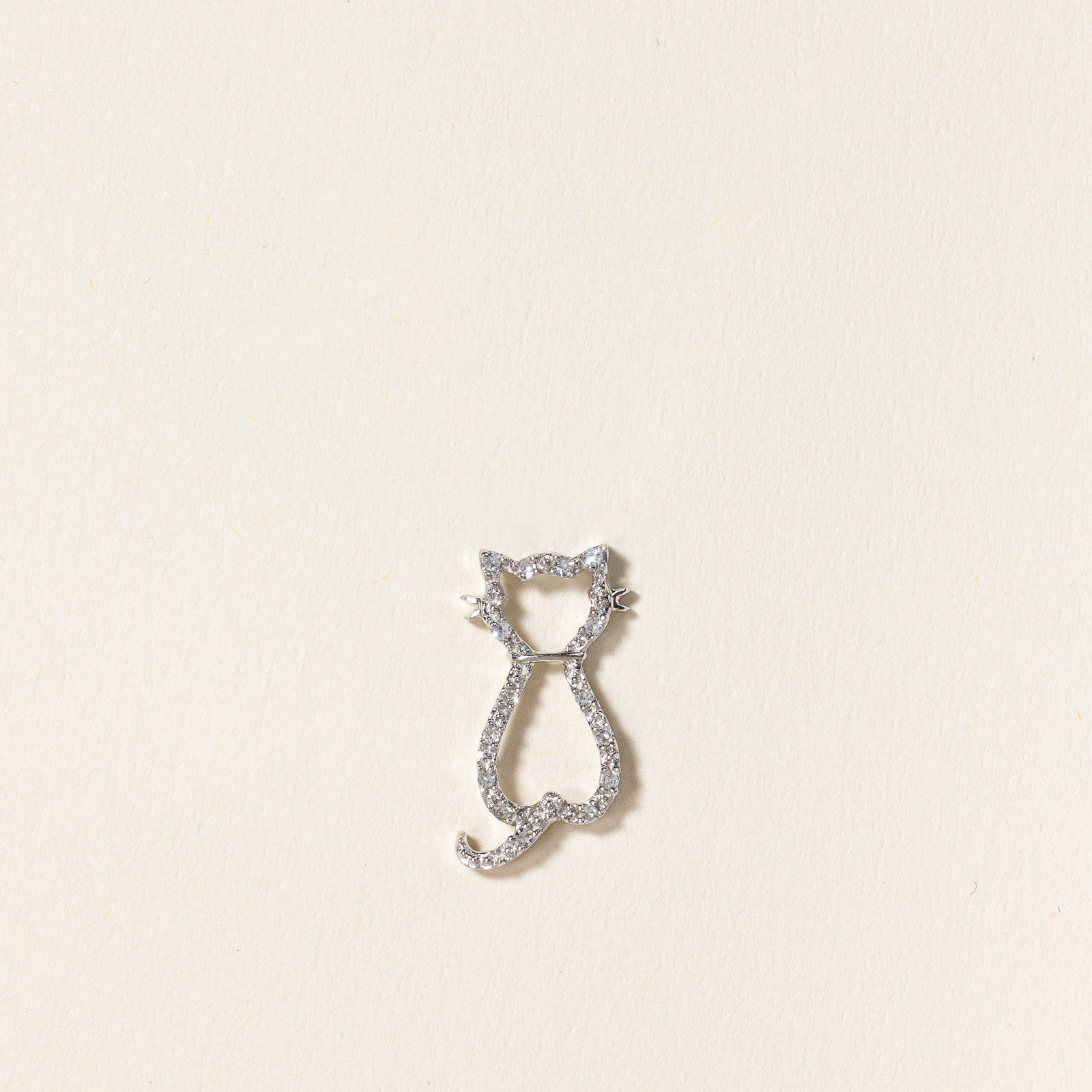 Diamond Cat Pendant | 0.075ctw |